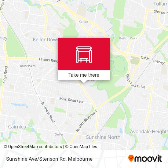 Sunshine Ave/Stenson Rd map