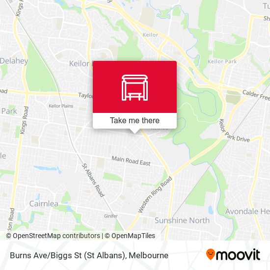 Burns Ave/Biggs St (St Albans) map