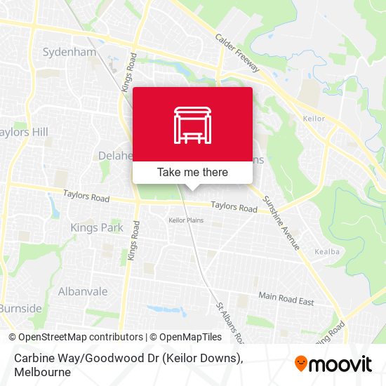 Carbine Way / Goodwood Dr (Keilor Downs) map