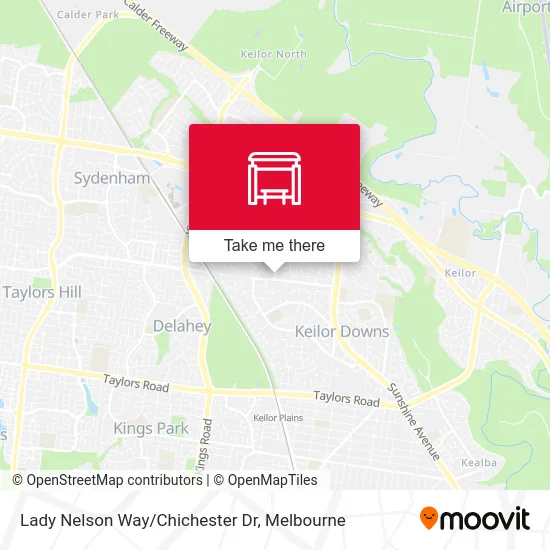 Mapa Lady Nelson Way/Chichester Dr