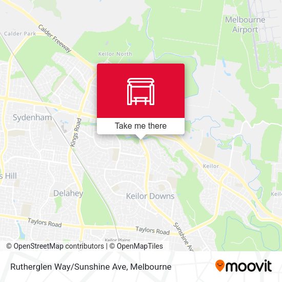 Rutherglen Way/Sunshine Ave map
