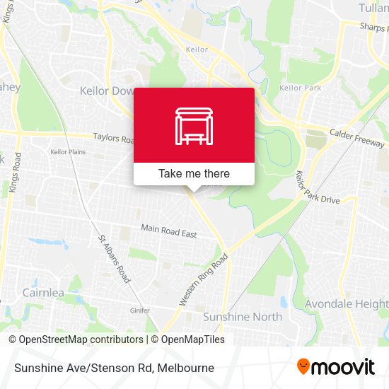 Sunshine Ave/Stenson Rd map