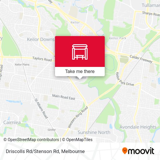 Driscolls Rd/Stenson Rd map