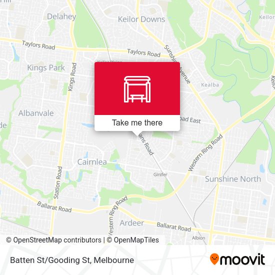 Batten St/Gooding St map
