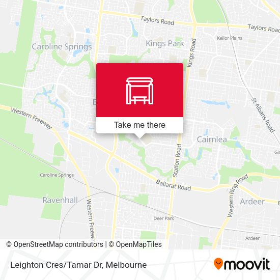 Leighton Cres/Tamar Dr map