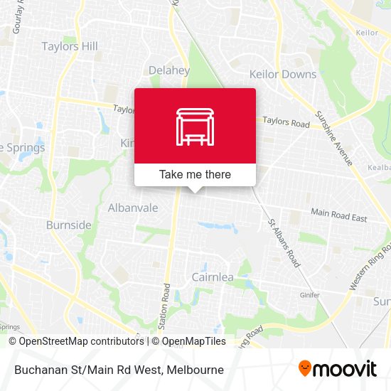 Buchanan St/Main Rd West map