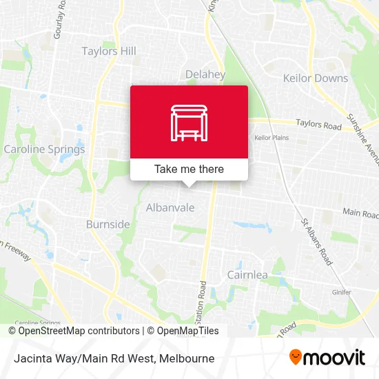 Mapa Jacinta Way/Main Rd West
