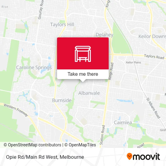 Mapa Opie Rd/Main Rd West
