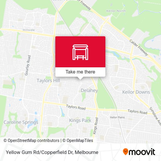Yellow Gum Rd/Copperfield Dr map