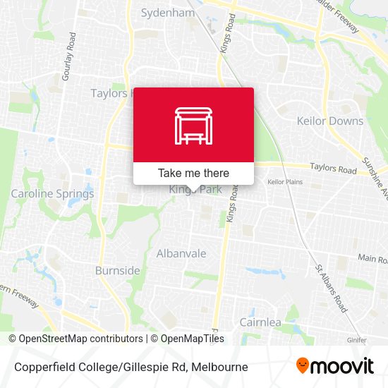 Copperfield College / Gillespie Rd map