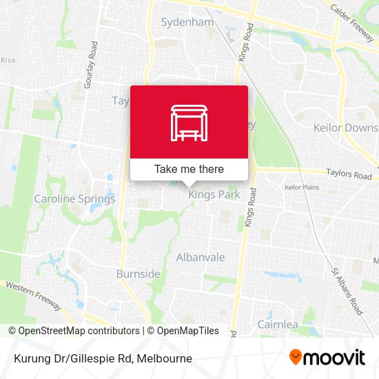 Kurung Dr/Gillespie Rd map