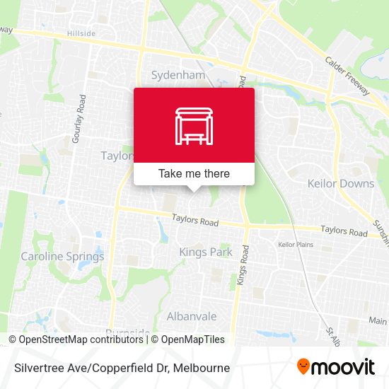 Silvertree Ave/Copperfield Dr map