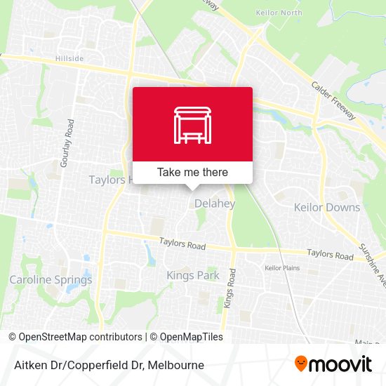 Aitken Dr/Copperfield Dr map