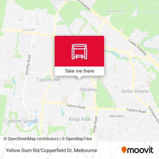 Yellow Gum Rd/Copperfield Dr map