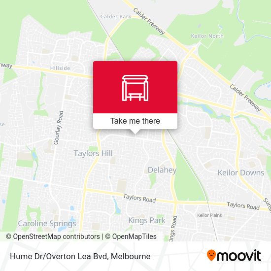 Hume Dr/Overton Lea Bvd map