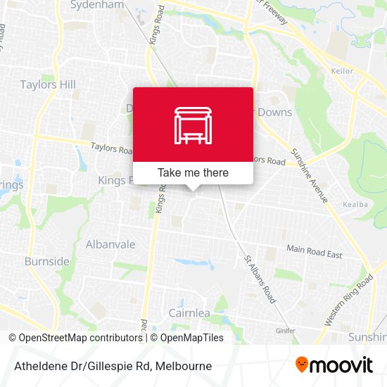 Atheldene Dr/Gillespie Rd map