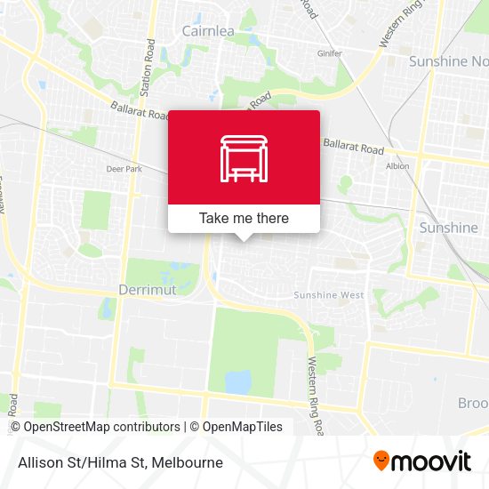 Allison St/Hilma St map