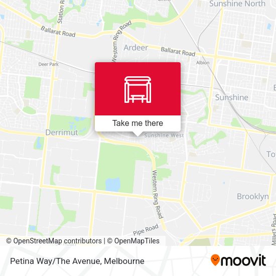 Petina Way/The Avenue map