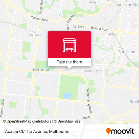 Acacia Cl/The Avenue map