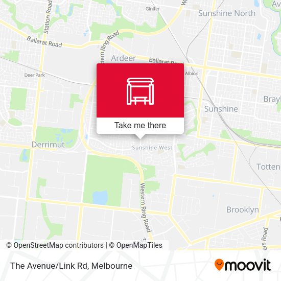 The Avenue/Link Rd map
