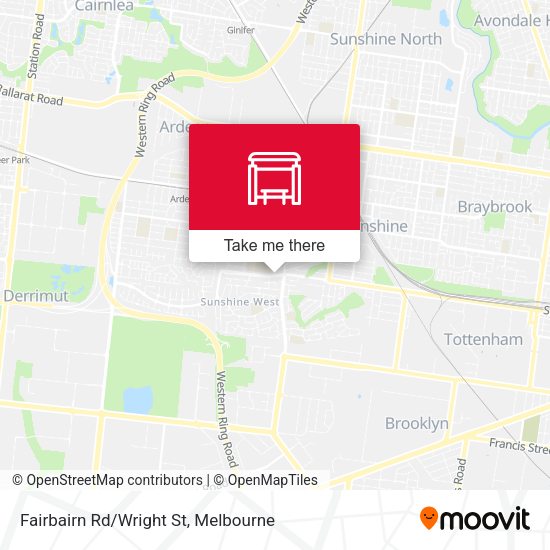 Fairbairn Rd/Wright St map