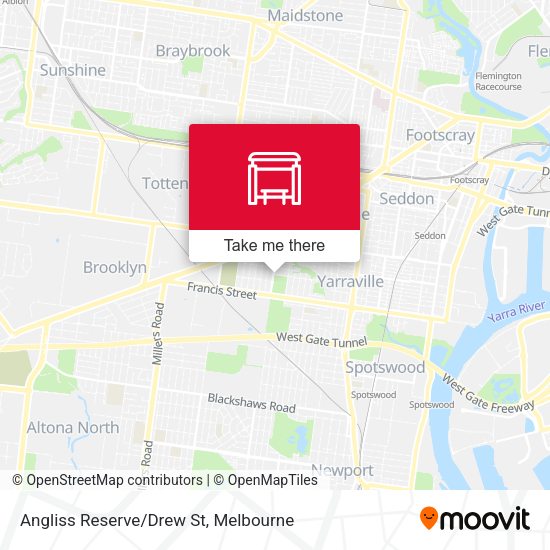 Angliss Reserve/Drew St map