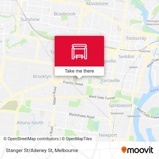 Stanger St/Adeney St map