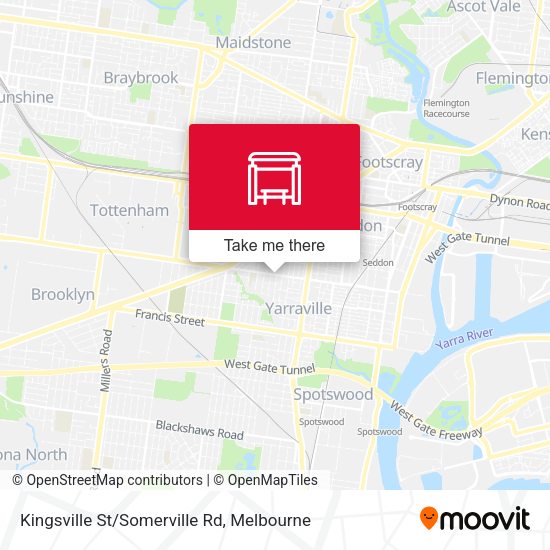 Kingsville St/Somerville Rd map