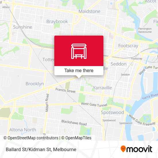 Ballard St/Kidman St map