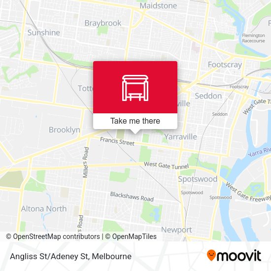 Angliss St/Adeney St map