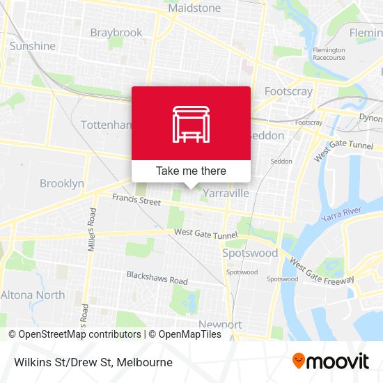 Wilkins St/Drew St map