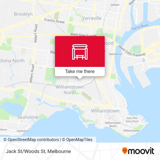 Jack St/Woods St map