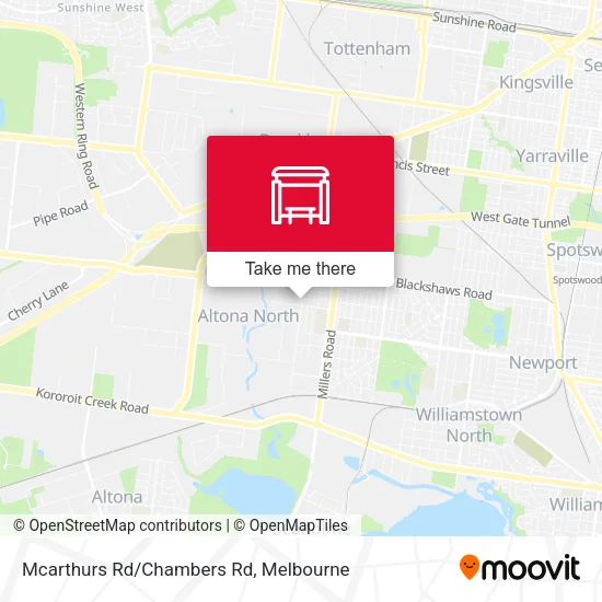 Mcarthurs Rd/Chambers Rd map