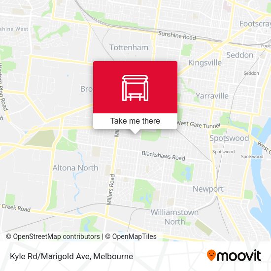 Kyle Rd/Marigold Ave map