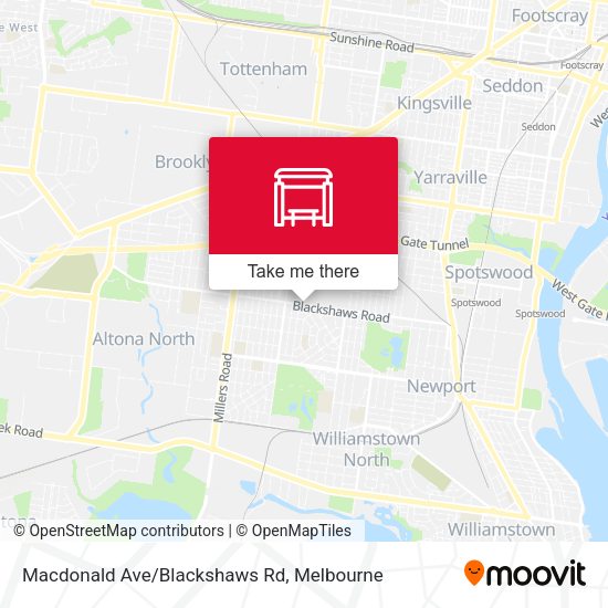 Macdonald Ave/Blackshaws Rd map