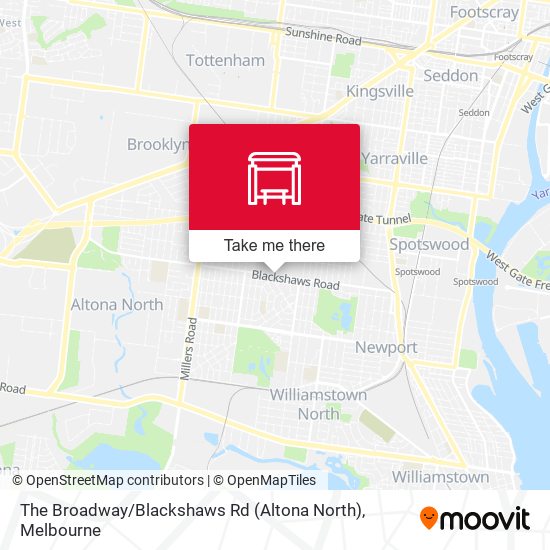 The Broadway / Blackshaws Rd (Altona North) map