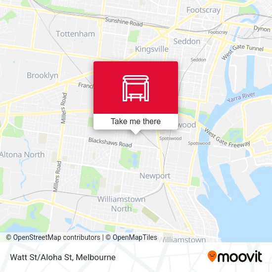 Watt St/Aloha St map