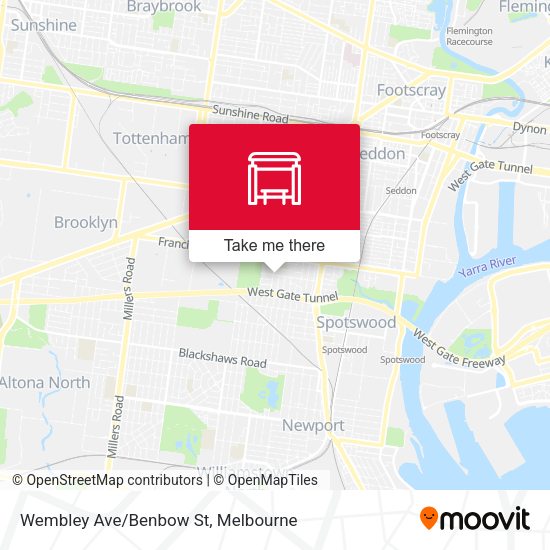 Wembley Ave/Benbow St map