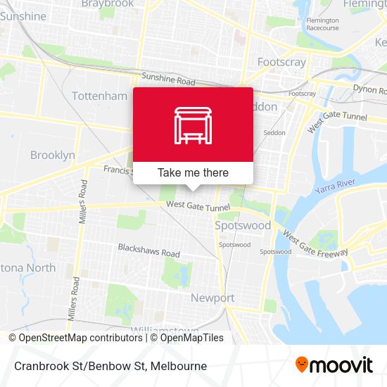 Cranbrook St/Benbow St map