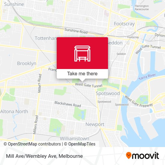 Mill Ave/Wembley Ave map