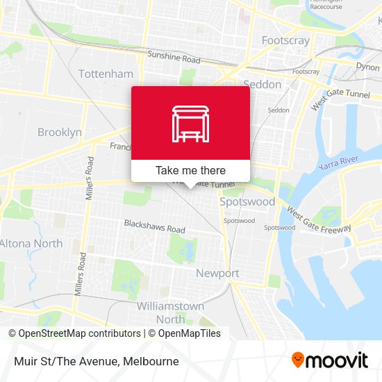 Muir St/The Avenue map