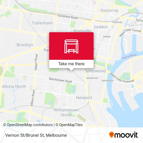 Vernon St/Brunel St map