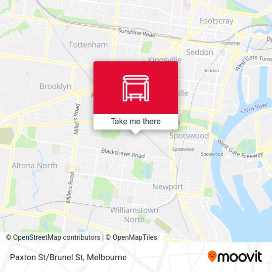 Paxton St/Brunel St map