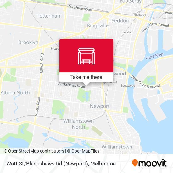 Watt St / Blackshaws Rd (Newport) map
