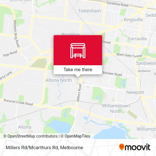 Millers Rd/Mcarthurs Rd map