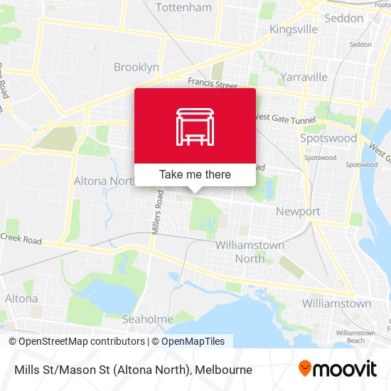 Mills St / Mason St (Altona North) map