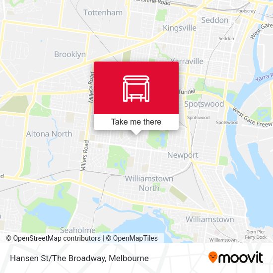 Hansen St/The Broadway map