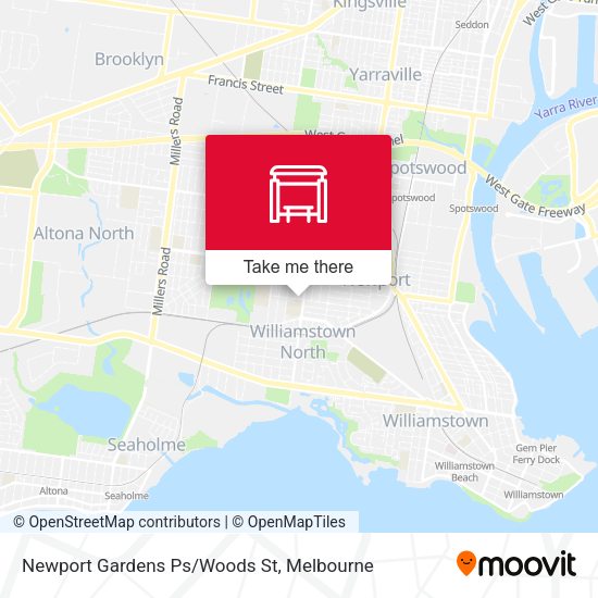 Newport Gardens Ps/Woods St map