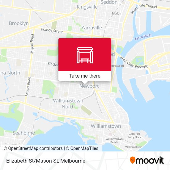 Elizabeth St/Mason St map