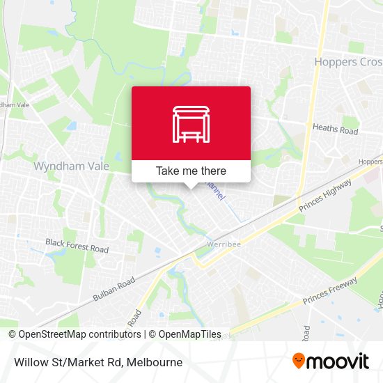 Willow St/Market Rd map